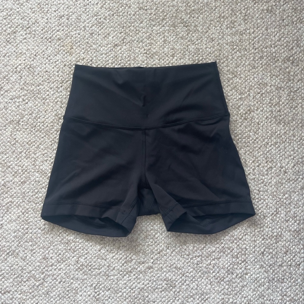 Lululemon Athletica Black High-Rise Bike Shorts
